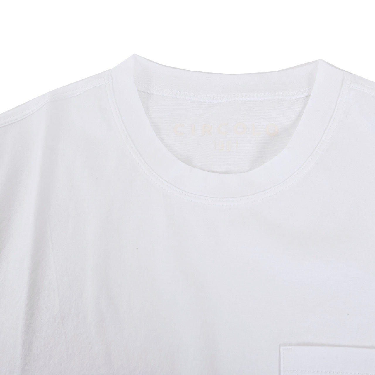 【38%OFF】 チルコロ CIRCOLO 1901 Tシャツ CN3881 MERCERIZZATO ホワイト 2023SS メンズ 【ラスト1点 XXLサイズ】