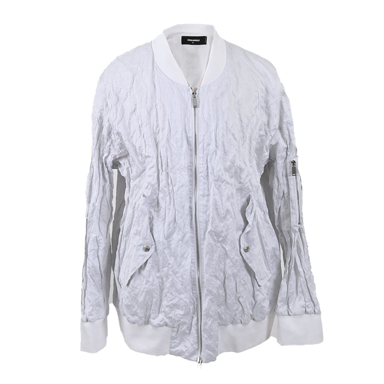 ディースクエアード DSQUARED2 ブルゾン S71AN0441 S76596 100 ホワイト 2023SS メンズ 【プライスダウン】