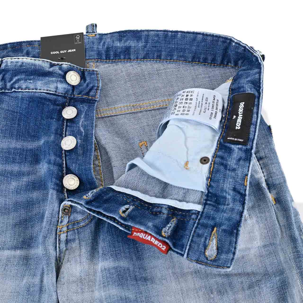 【期間限定SALE】 ディースクエアード DSQUARED2 ジーンズ S71LB1183 S30342 470 ブルー 2023SS メンズ 【ラスト1点 56サイズ】