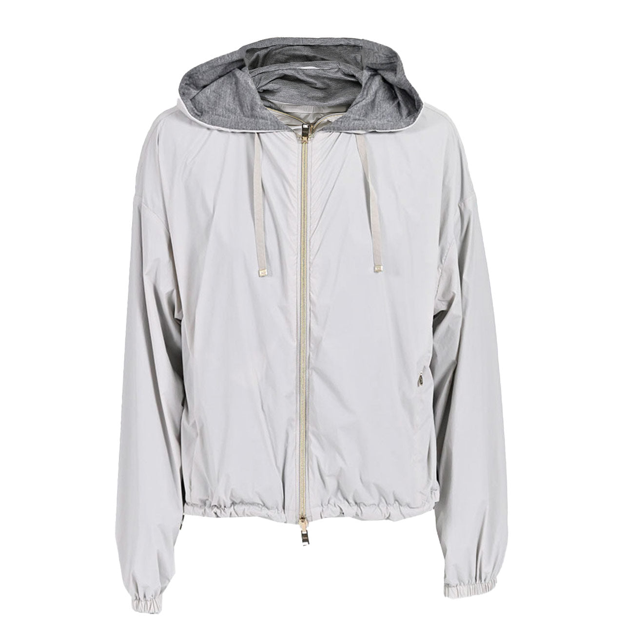 【期間限定SALE】 ヘルノ HERNO ジップアップパーカー GI00022DR 12431S 1985 グレー レディース 【ラスト1点 40サイズ】