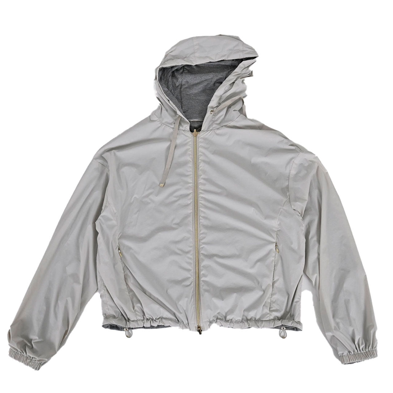 【期間限定SALE】 ヘルノ HERNO ジップアップパーカー GI00022DR 12431S 1985 グレー レディース 【ラスト1点 40サイズ】