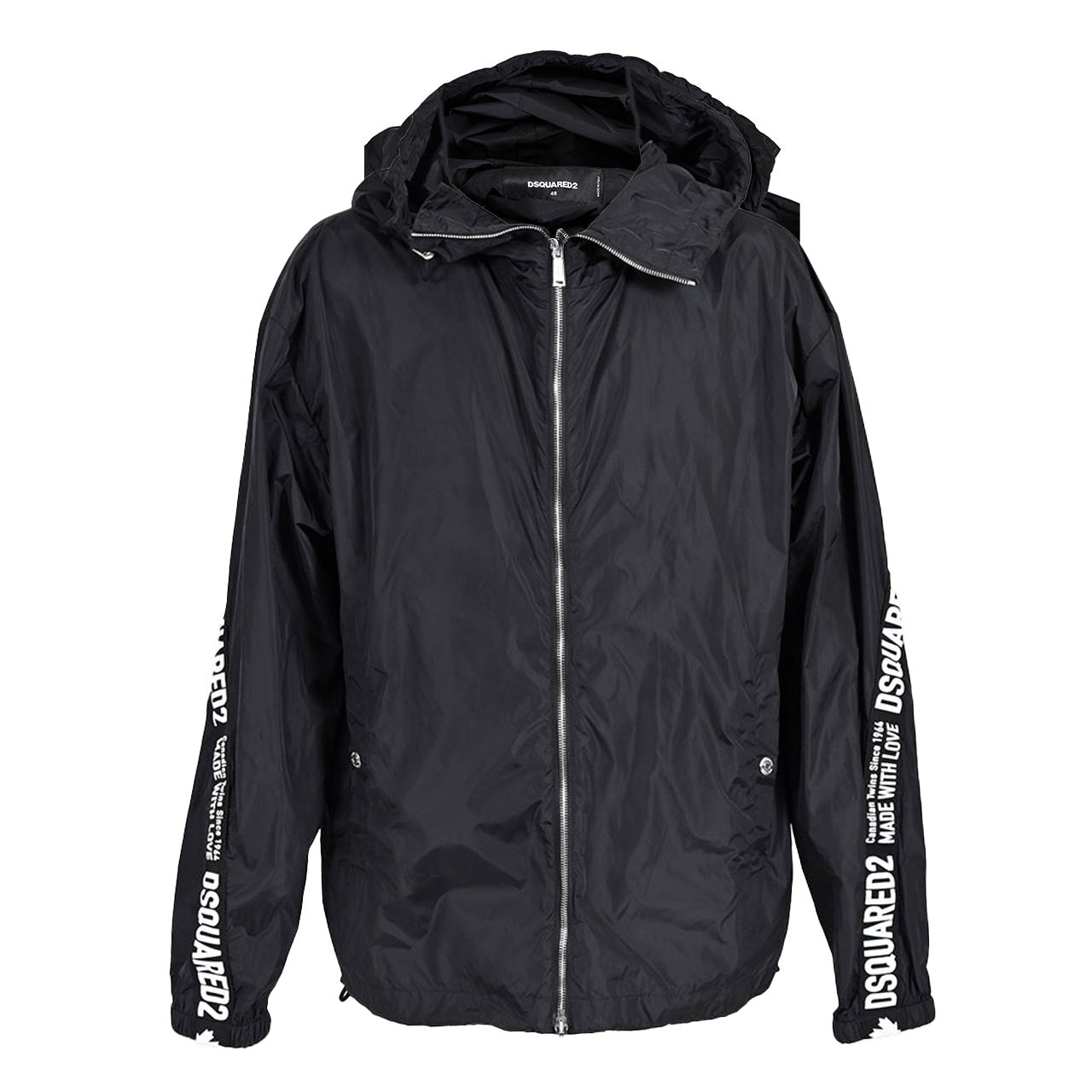 【期間限定SALE】 ディースクエアード DSQUARED2 フード付きブルゾン S74AM1443 S49197 900 ブラック メンズ