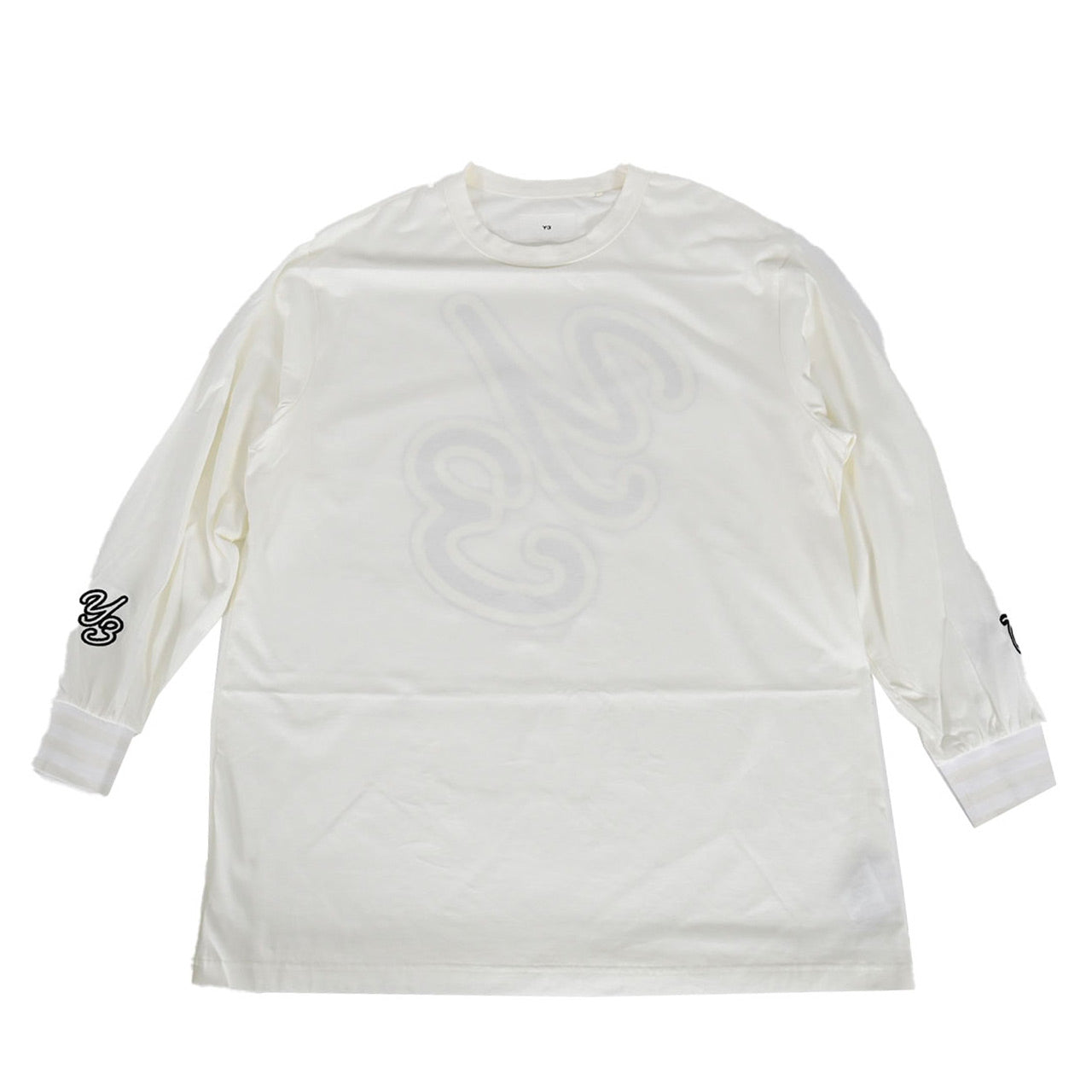 【期間限定SALE】 ワイスリー Y-3 クルーネック長袖Tシャツ IQ2147 ホワイト メンズ