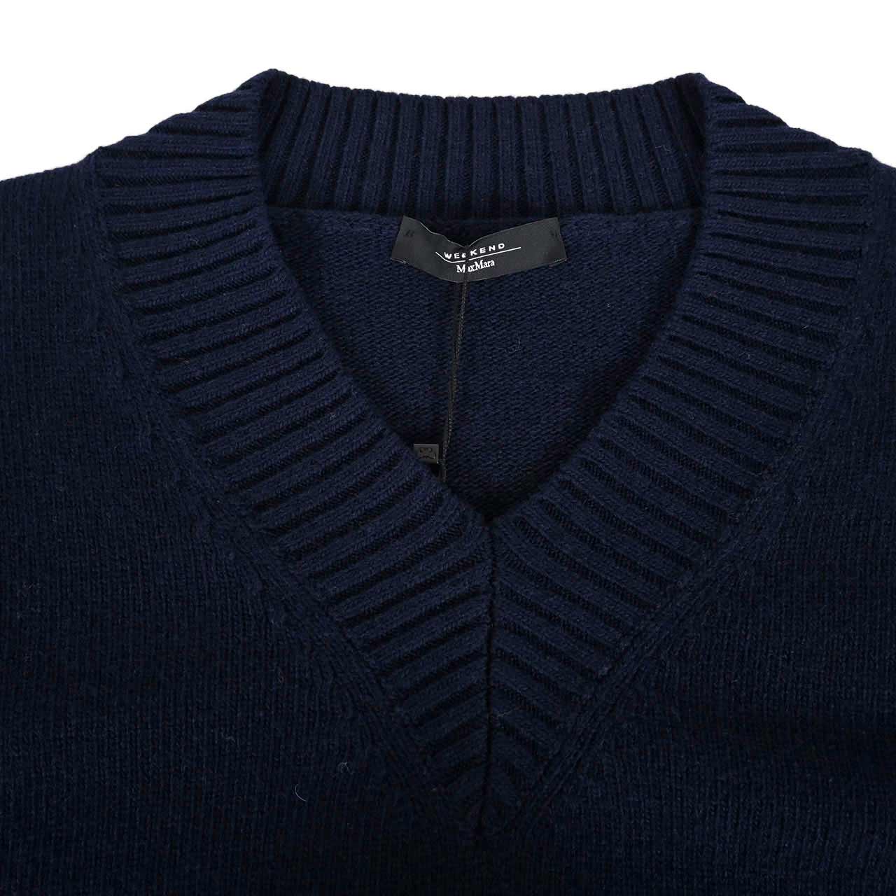 【SALE】 ウィークエンド マックスマーラ WEEKEND MAXMARA セーター NURAGHE 536613336 34 ネイビー レディース 【ラスト1点 Sサイズ】 【再入荷なし 在庫限り】