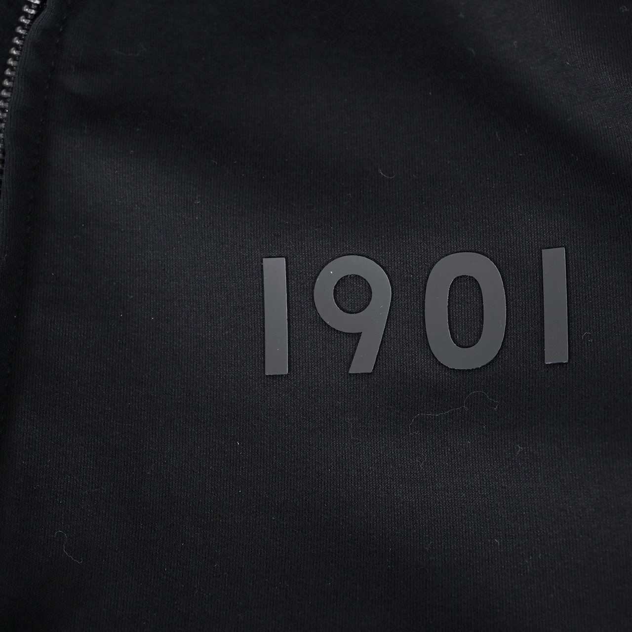 【期間限定SALE】 チルコロ CIRCOLO 1901 ジップアップパーカー HOODIE FULL ZIP FELPA CN4052 001 ブラック メンズ 【ラスト1点 XSサイズ】