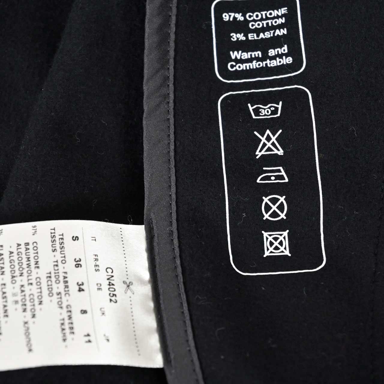 チルコロ CIRCOLO 1901 ジップアップパーカー HOODIE FULL ZIP FELPA CN4052 001 ブラック メンズ 【ラスト1点 XSサイズ】