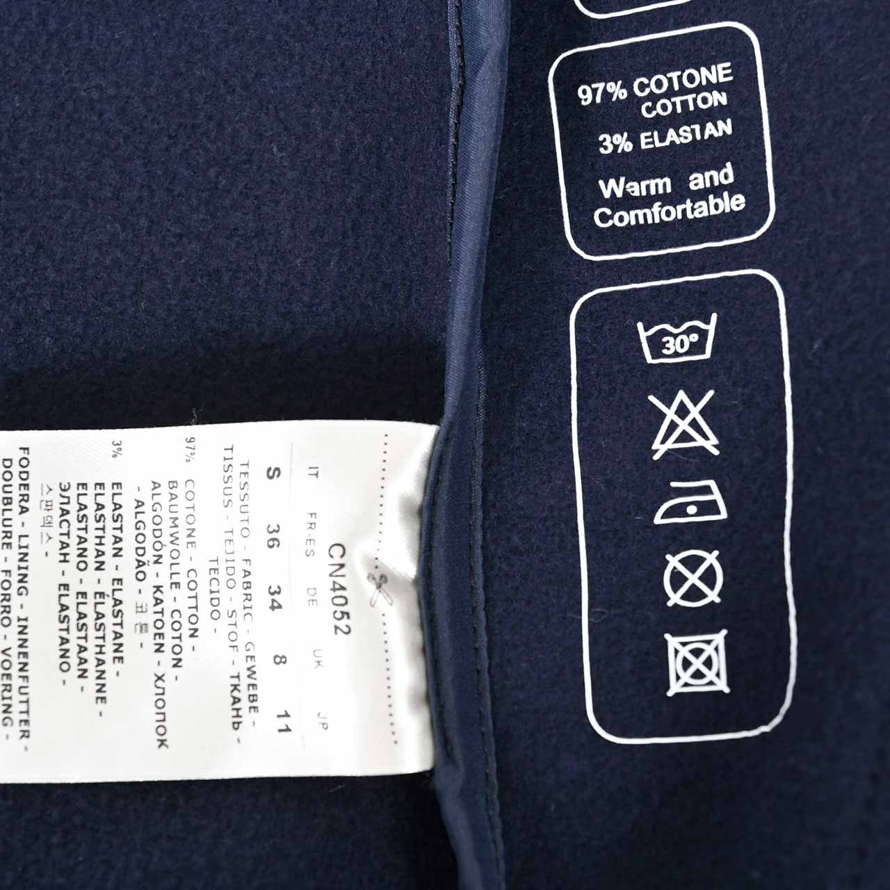 チルコロ CIRCOLO 1901 ジップアップパーカー HOODIE FULL ZIP FELPA CN4052 447 ネイビー メンズ