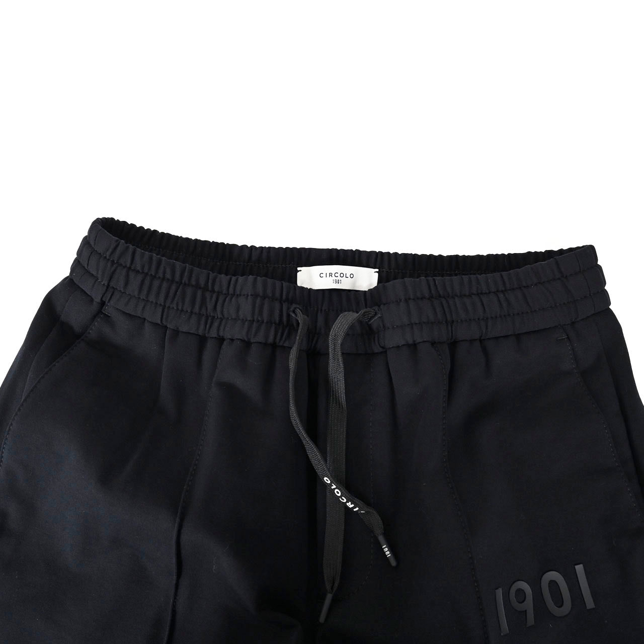 【期間限定SALE】 チルコロ CIRCOLO 1901 イージーパンツ PANTALONE JOGGING CN4053 001 ブラック メンズ