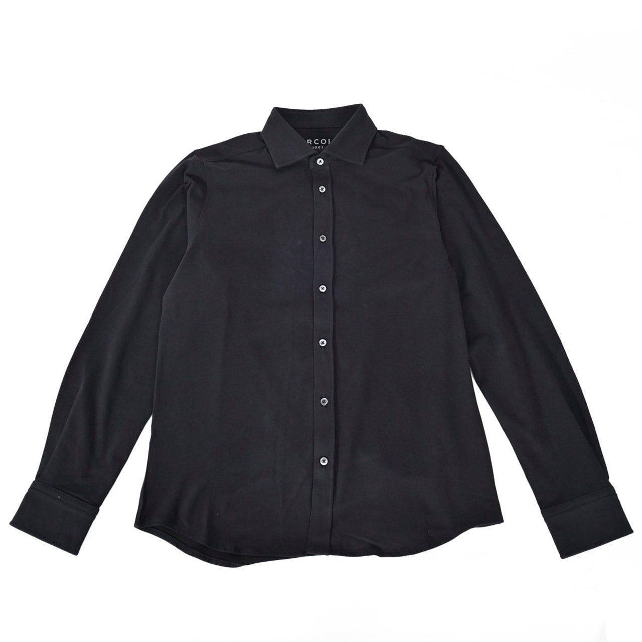チルコロ CIRCOLO 1901 カジュアルシャツ CAMICIA JERSEY TC CN4036 NERO ASSOLUTO ブラック メンズ 【プライスダウン】