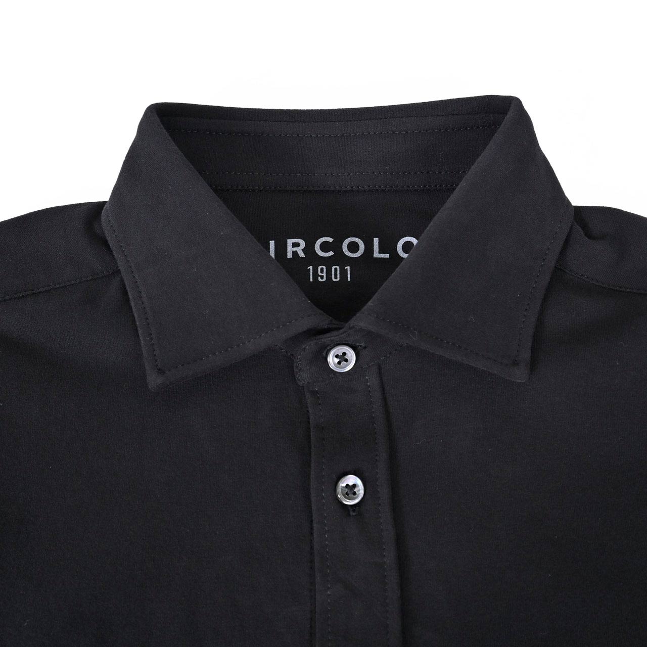 チルコロ CIRCOLO 1901 カジュアルシャツ CAMICIA JERSEY TC CN4036 NERO ASSOLUTO ブラック メンズ 【プライスダウン】