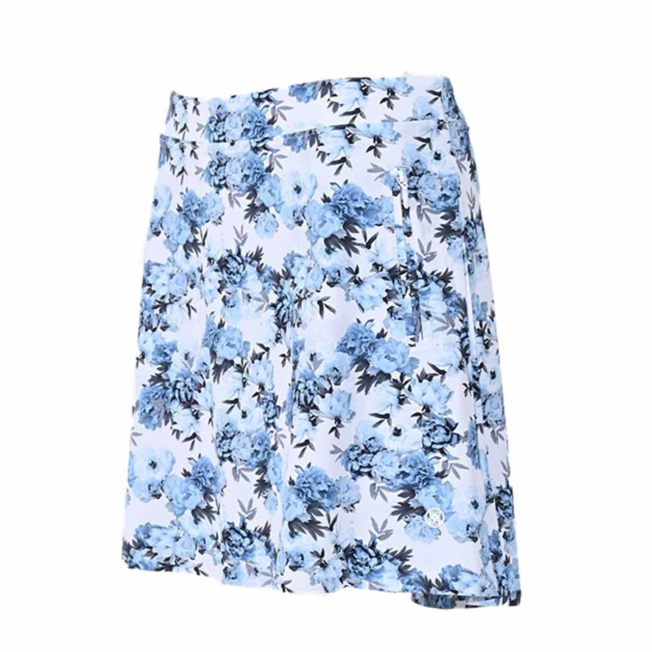 【期間限定SALE】 ジーフォア G FORE スカート PHOTO FLORAL A-LINE G4LF23B05A SNOW ホワイト レディース ゴルフ