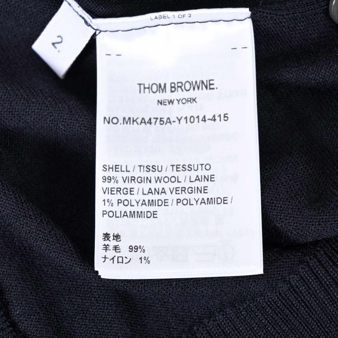 【期間限定SALE】 トムブラウン Thom Browne ハイネックセーター MKA475A Y1014 415 ネイビー メンズ 【ラスト1点 2サイズ】