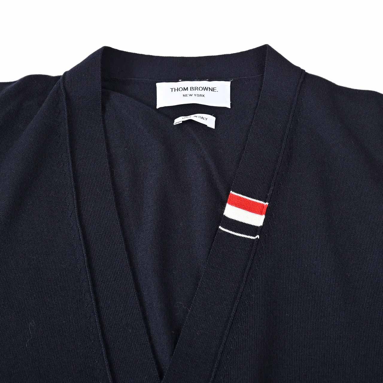 【期間限定SALE】 トムブラウン Thom Browne カーディガン MKC489A Y1014 415 ネイビー メンズ 2024年秋冬新作 2024AW