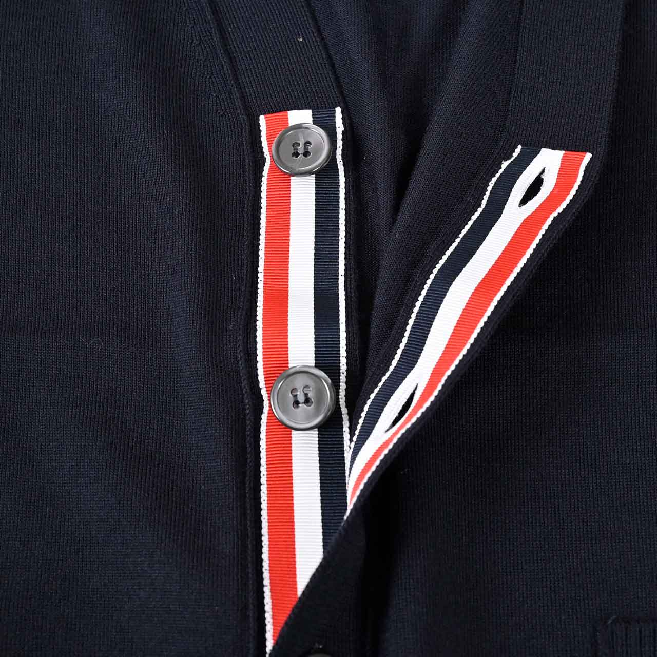 【期間限定SALE】 トムブラウン Thom Browne カーディガン MKC489A Y1014 415 ネイビー メンズ 2024年秋冬新作 2024AW