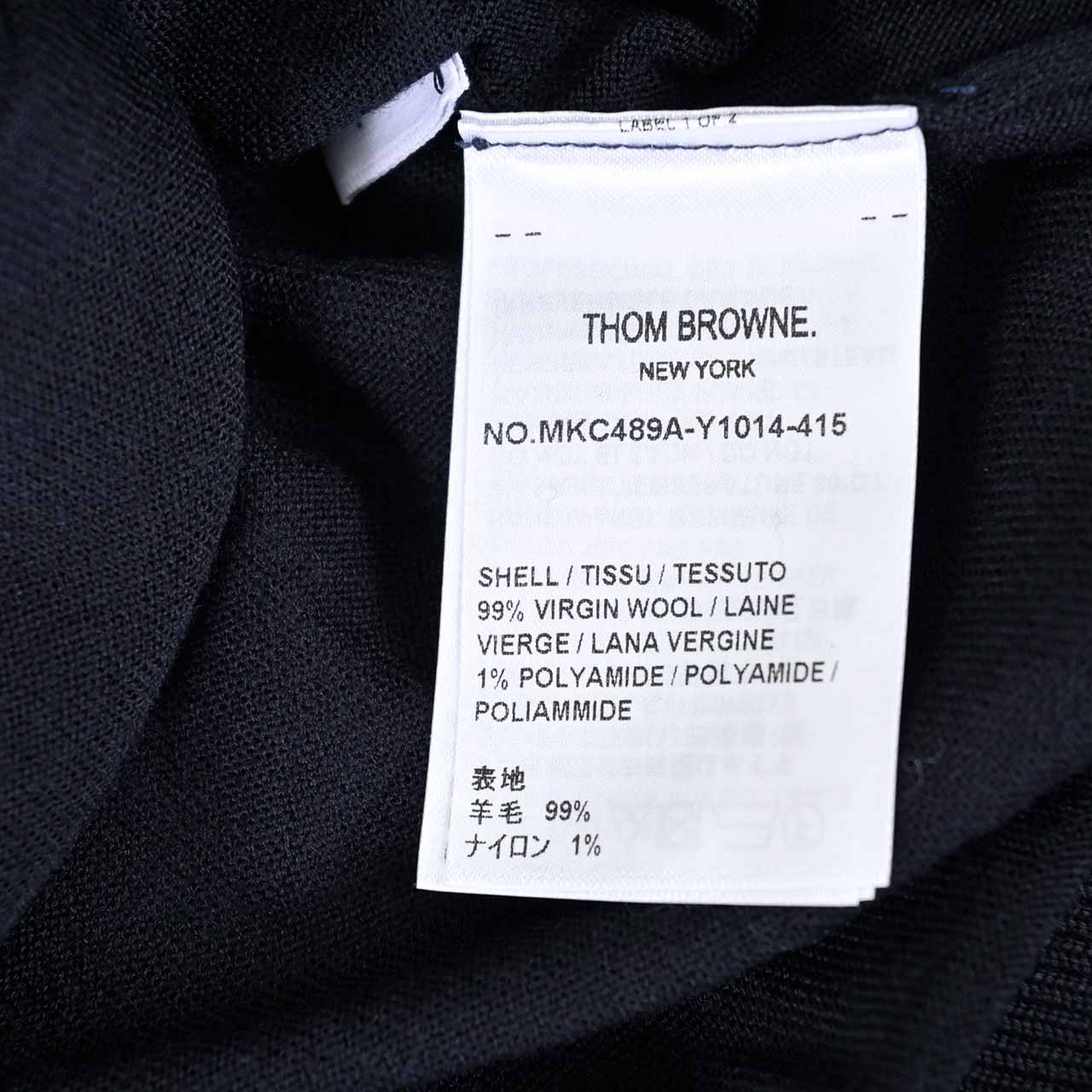 【期間限定SALE】 トムブラウン Thom Browne カーディガン MKC489A Y1014 415 ネイビー メンズ 2024年秋冬新作 2024AW