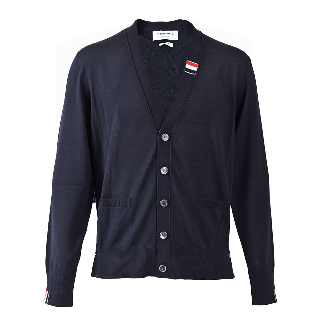 【期間限定SALE】 トムブラウン Thom Browne カーディガン MKC489A Y1014 415 ネイビー メンズ 2024年秋冬新作 2024AW