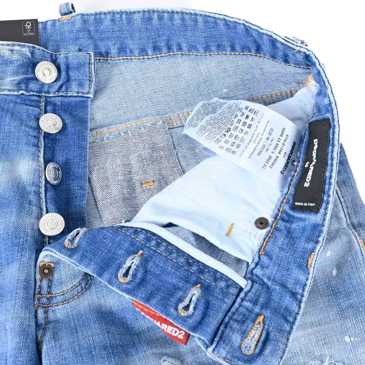 【期間限定SALE】 ディースクエアード DSQUARED2 ジーンズ COOL GUY JEAN S74LB1368 S30342 470 ブルー メンズ 【ラスト1点 46サイズ】