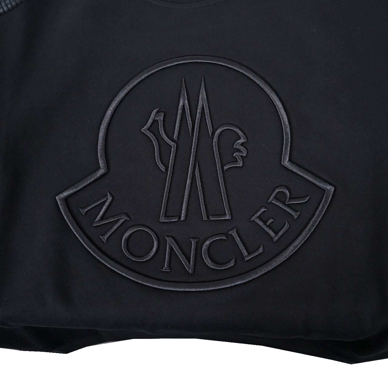 モンクレール MONCLER トレーナー 8G000 42 899U5 999 ブラック レディース 【ラスト1点 Sサイズ】