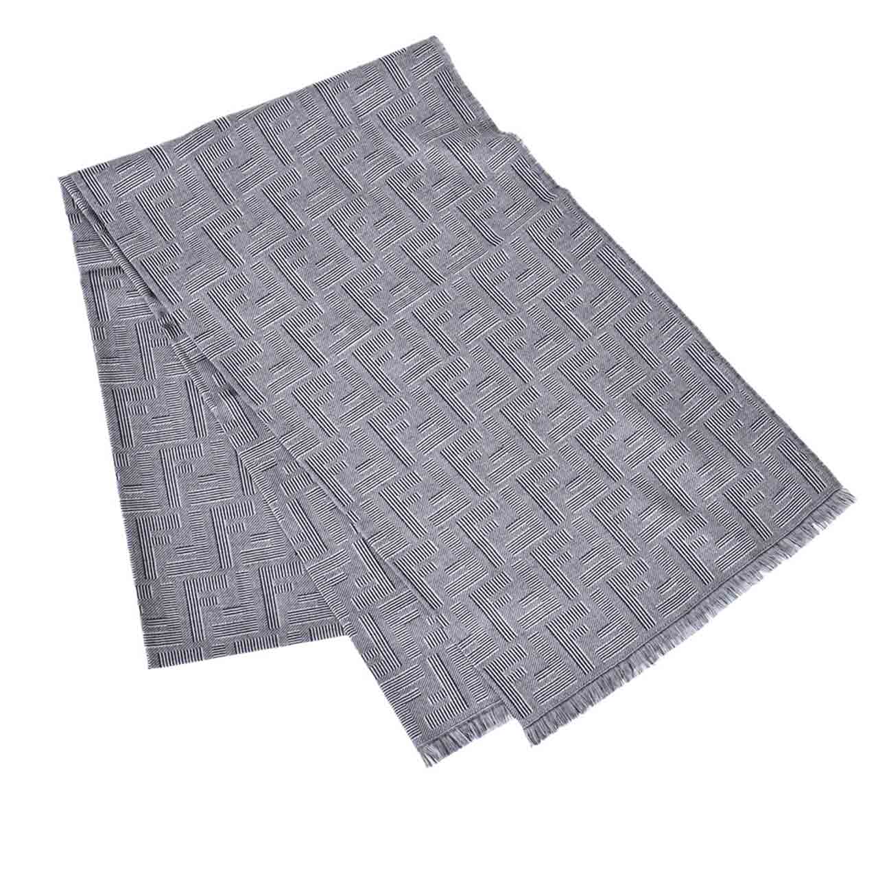 【期間限定SALE】 フェンディ FENDI ストール FXS726 APW7 F0QA2 グレー メンズ レディース 2024年秋冬新作 2024AW