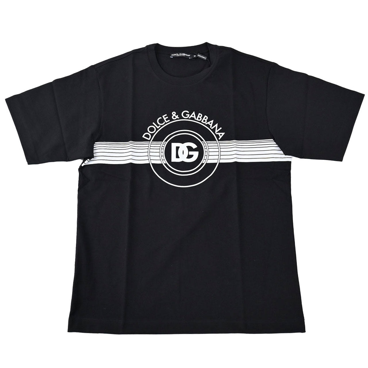 【36%OFF】 ドルチェ&ガッバーナ DOLCE&GABBANA Tシャツ G8PN9T G7J6B N0000 ブラック 2023 メンズ