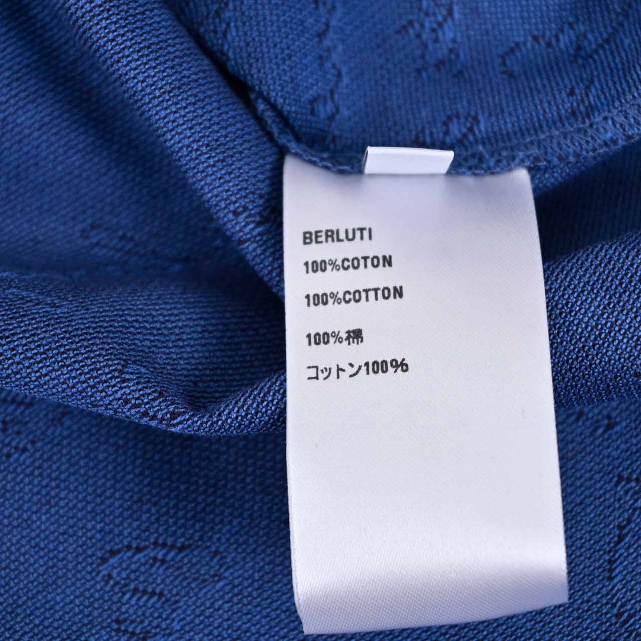 ベルルッティ BERLUTI ポロシャツ JPS59 JAFX BLEU DE SMALT R26JPS59 001 21N ブルー メンズ ゴルフ 【ラスト1点 Lサイズ】