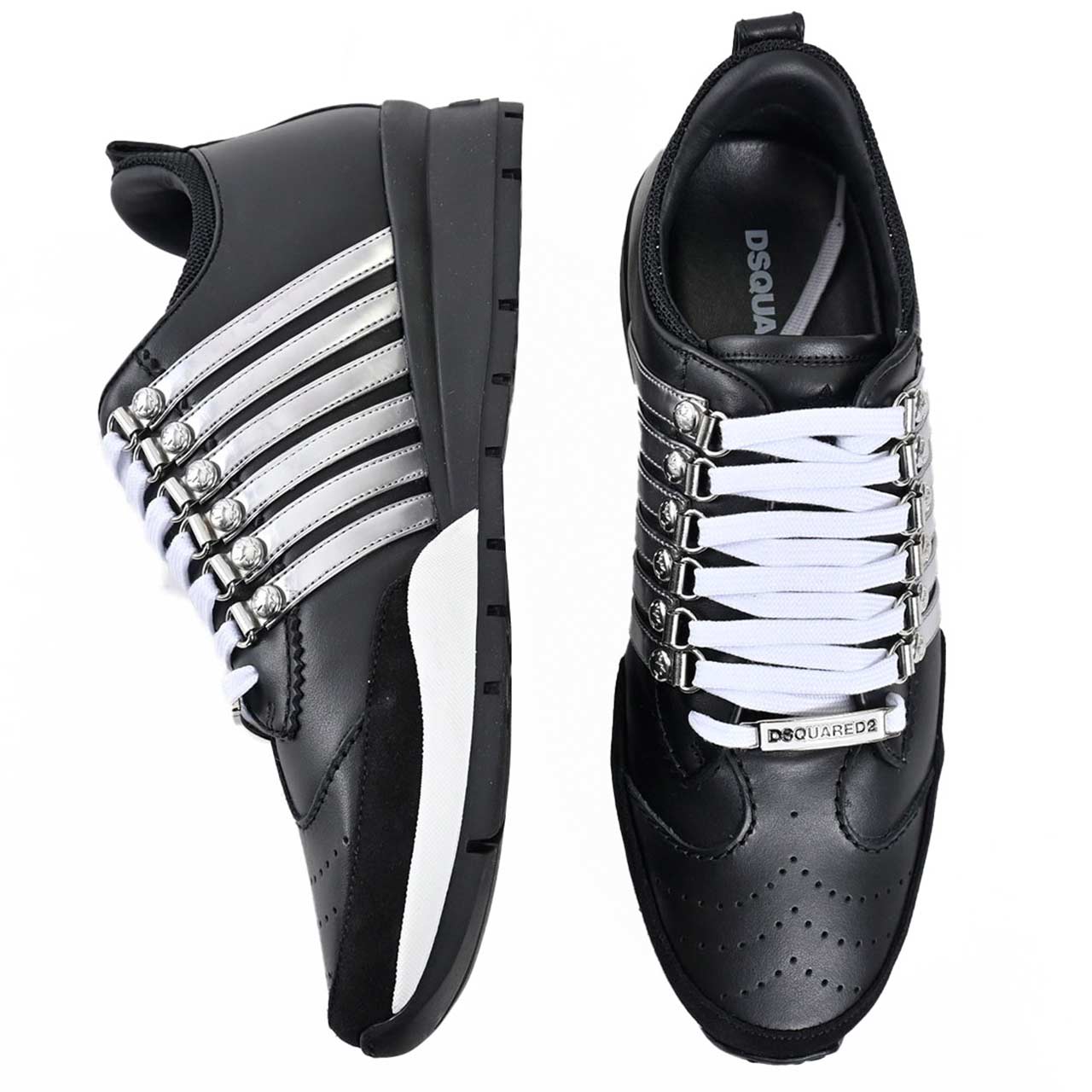 【期間限定SALE】 ディースクエアード DSQUARED2 スニーカー SNM0300 01507225 Legendary Sneaker M1361 ブラック 2024年春夏新作 2024SS メンズ
