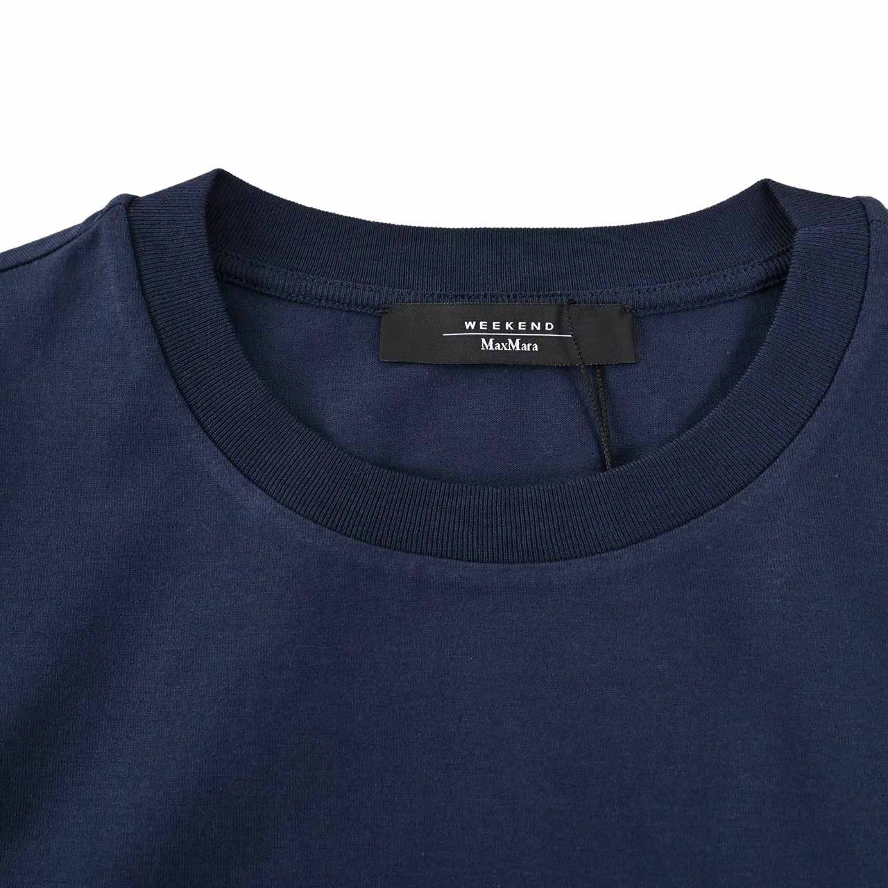 ウィークエンド マックスマーラ WEEKEND MAXMARA Tシャツ DEODARA 59710416 010 ネイビー 2024年春夏新作 2024SS レディース 【再入荷なし 在庫限り】 【ラスト1点 XSサイズ】