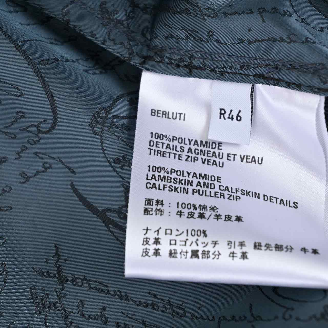 ベルルッティ BERLUTI フード付きブルゾン OBU100 PAGB OCEANIC JADE R26OBU100 001 22N ネイビー メンズ
