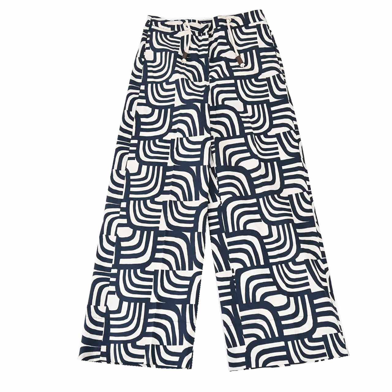 【SALE】 エス マックスマーラ S MAX MARA ワイドパンツ BELLA 24191312136 003 ネイビー 2024年春夏新作 2024SS レディース 【再入荷なし 在庫限り】