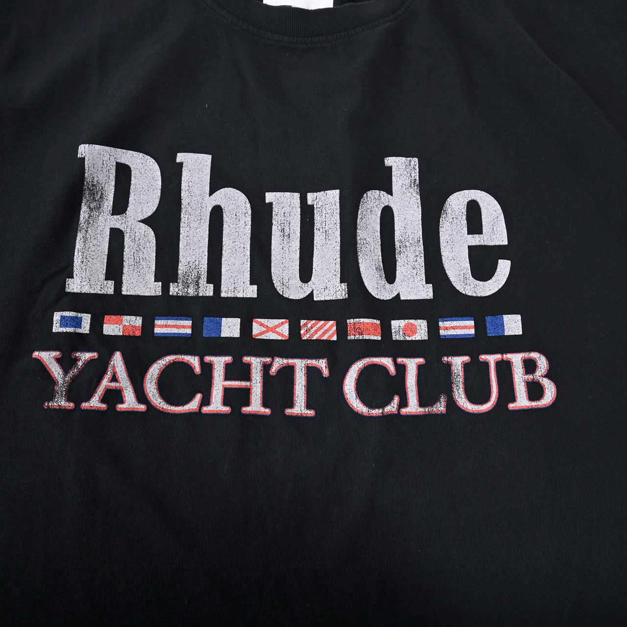 【16%OFF】 ルード RHUDE Tシャツ RHSS24TT1001 2610 0610 ブラック メンズ 【ラスト1点 XLサイズ】