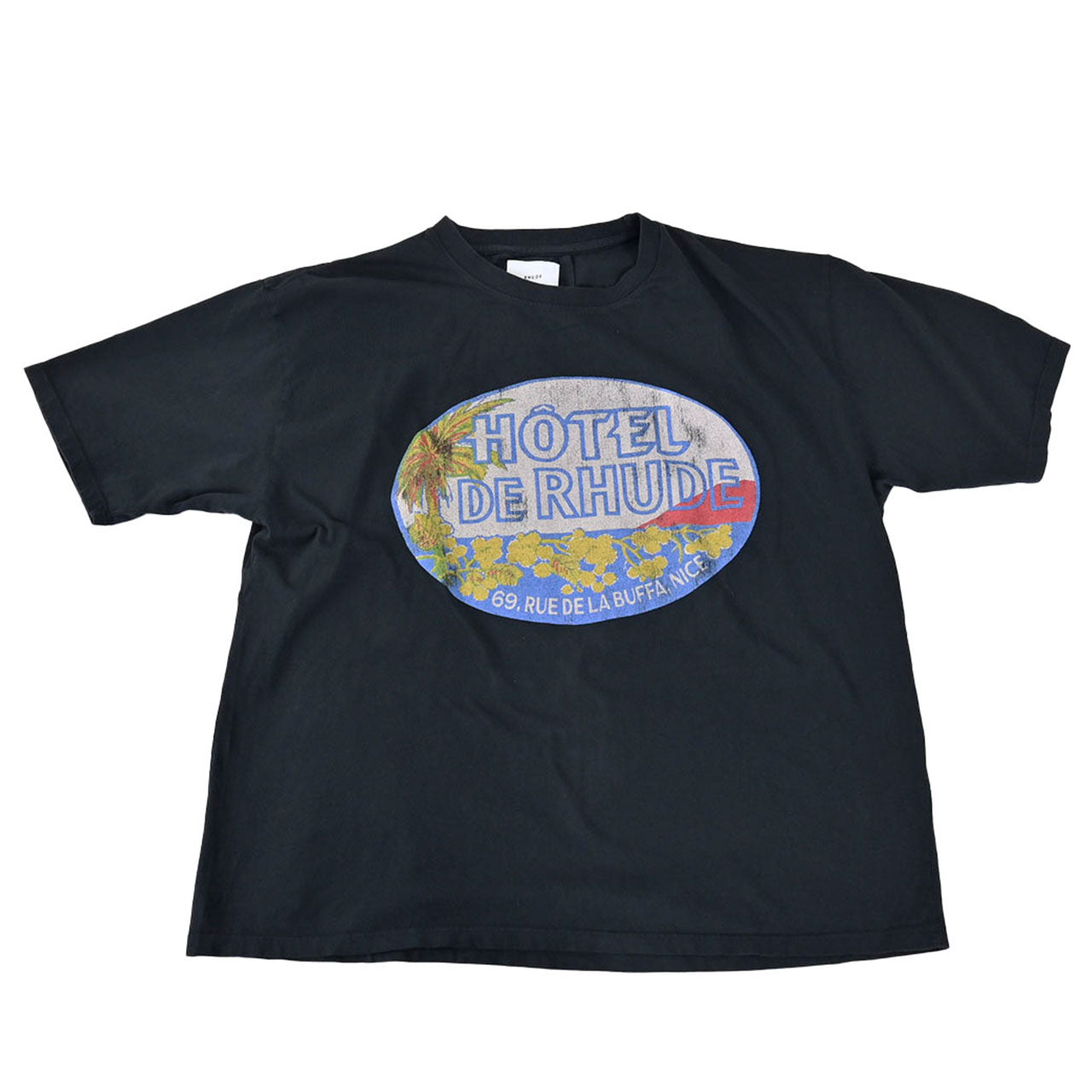 【16%OFF】 ルード RHUDE Tシャツ RHPS24TT0301 2610 0610 ブラック メンズ 【ラスト1点 XLサイズ】