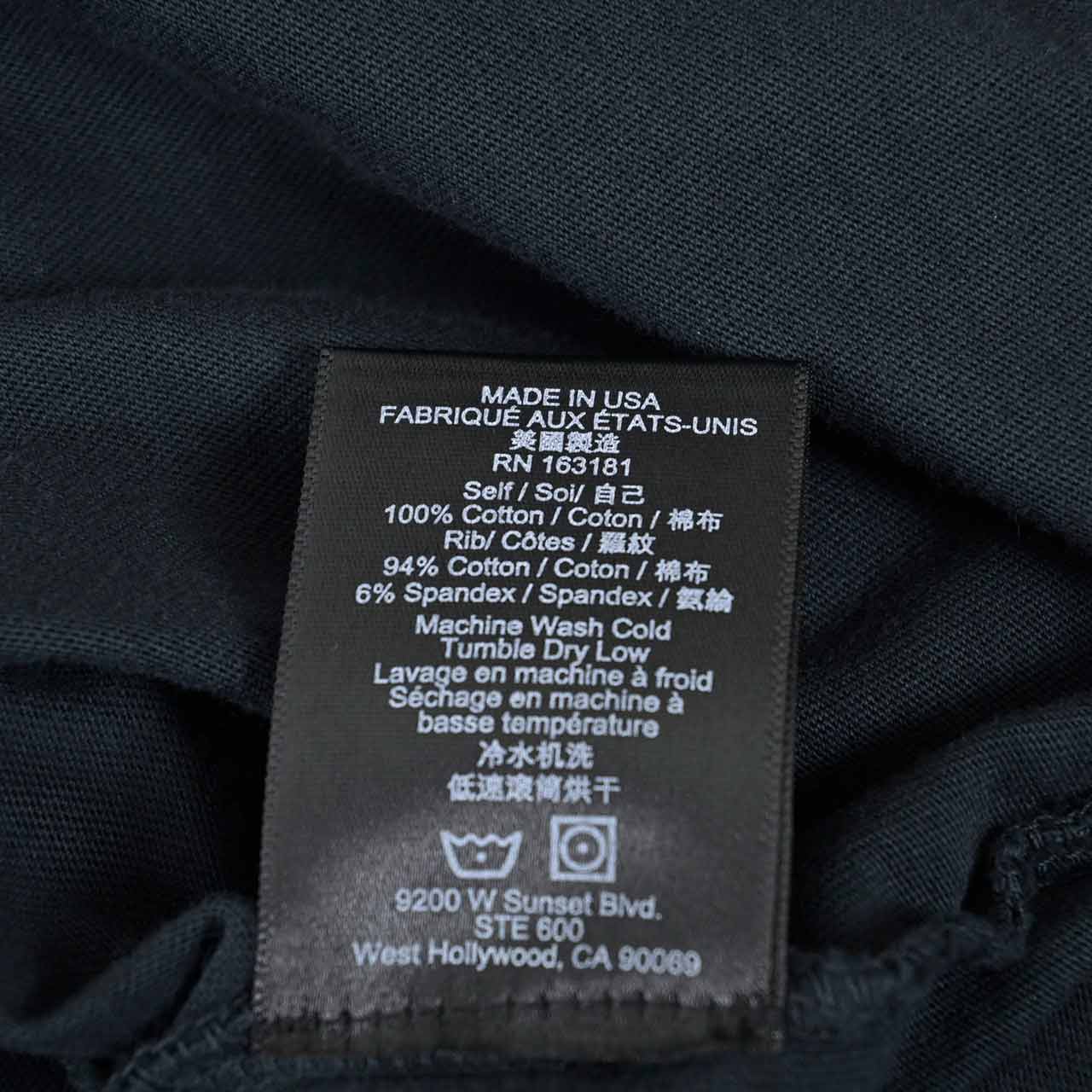 ルード RHUDE Tシャツ RHPS24TT0301 2610 0610 ブラック メンズ 【ラスト1点 XLサイズ】