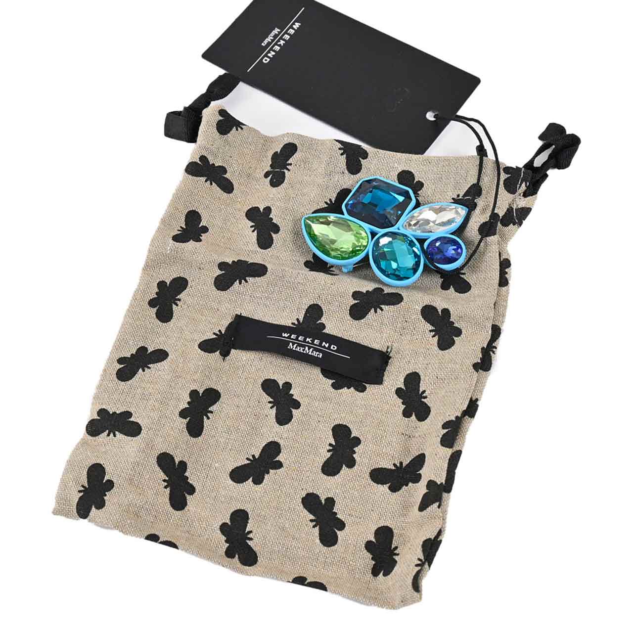 ウィークエンド マックスマーラ WEEKEND MAXMARA ブローチ ORTICA 57510356 001 ブルー 2024年春夏新作 2024SS レディース 【再入荷なし 在庫限り】 【10%OFFクーポン対象】