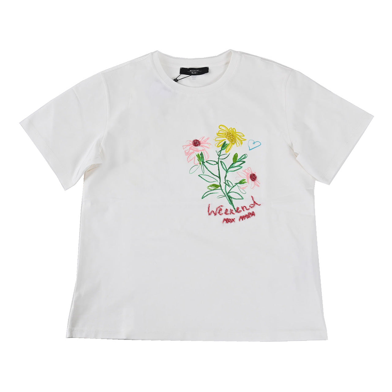【62%OFF】 ウィークエンド マックスマーラ WEEKEND MAXMARA Tシャツ BASSANO 59710626 002 ホワイト レディース 【再入荷なし 在庫限り】