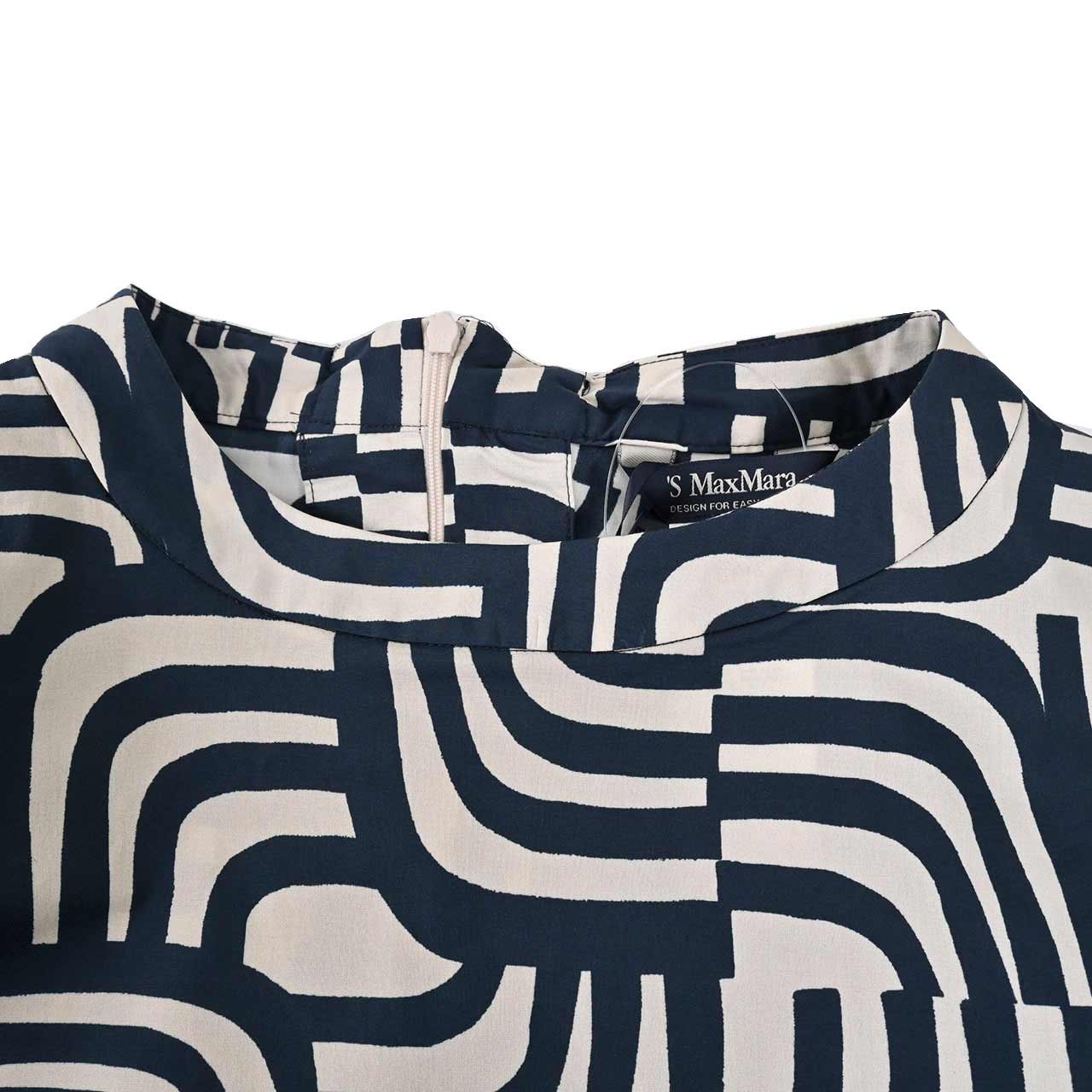 エス マックスマーラ S MAX MARA ワンピース ORNELLA 24192212336 003 ネイビー 2024SS レディース 【ラスト1点 42サイズ】