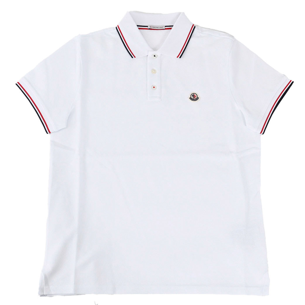 モンクレール MONCLER ポロシャツ 8A703 00 84556 001 ホワイト 2024年春夏新作 2024SS メンズ ゴルフ