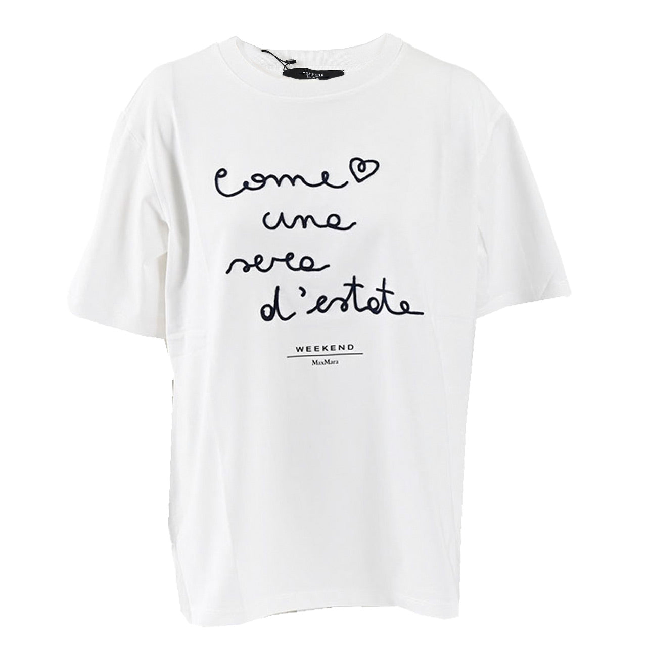 【SALE】 ウィークエンド マックスマーラ WEEKEND MAXMARA Tシャツ BARBANO 5976041600 003 ホワイト 2024AW レディース 【再入荷なし 在庫限り】 【プライスダウン】