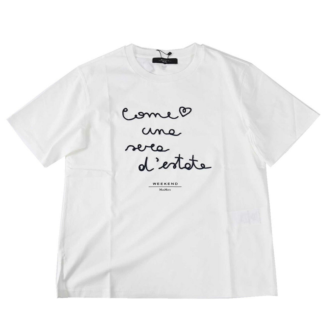 【SALE】 ウィークエンド マックスマーラ WEEKEND MAXMARA Tシャツ BARBANO 5976041600 003 ホワイト 2024AW レディース 【再入荷なし 在庫限り】 【プライスダウン】
