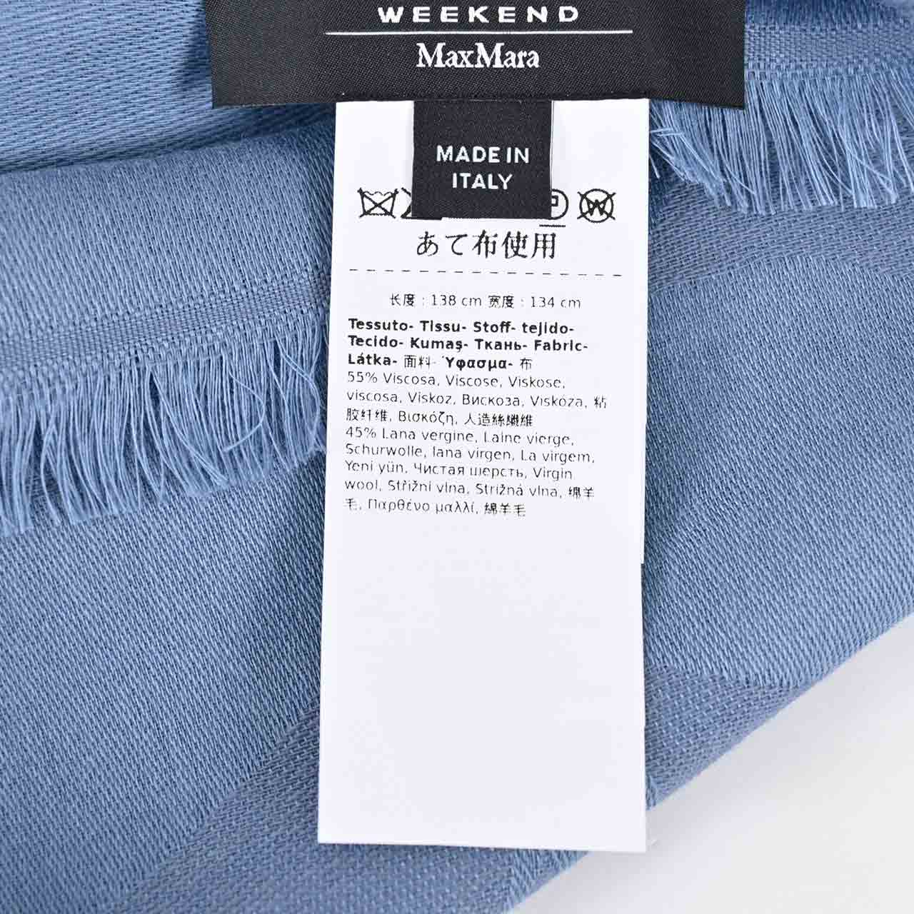【SALE】 ウィークエンド マックスマーラ WEEKEND MAXMARA ストール DIRE 5546044600 006 ブルー 2024AW レディース 【再入荷なし 在庫限り】