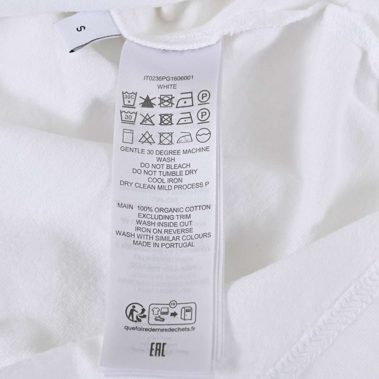 【期間限定SALE】 ジェイダブリューアンダーソン JW ANDERSON Tシャツ JT0236 PG1606 001 ホワイト 2024SS メンズ 【ラスト1点 Lサイズ】