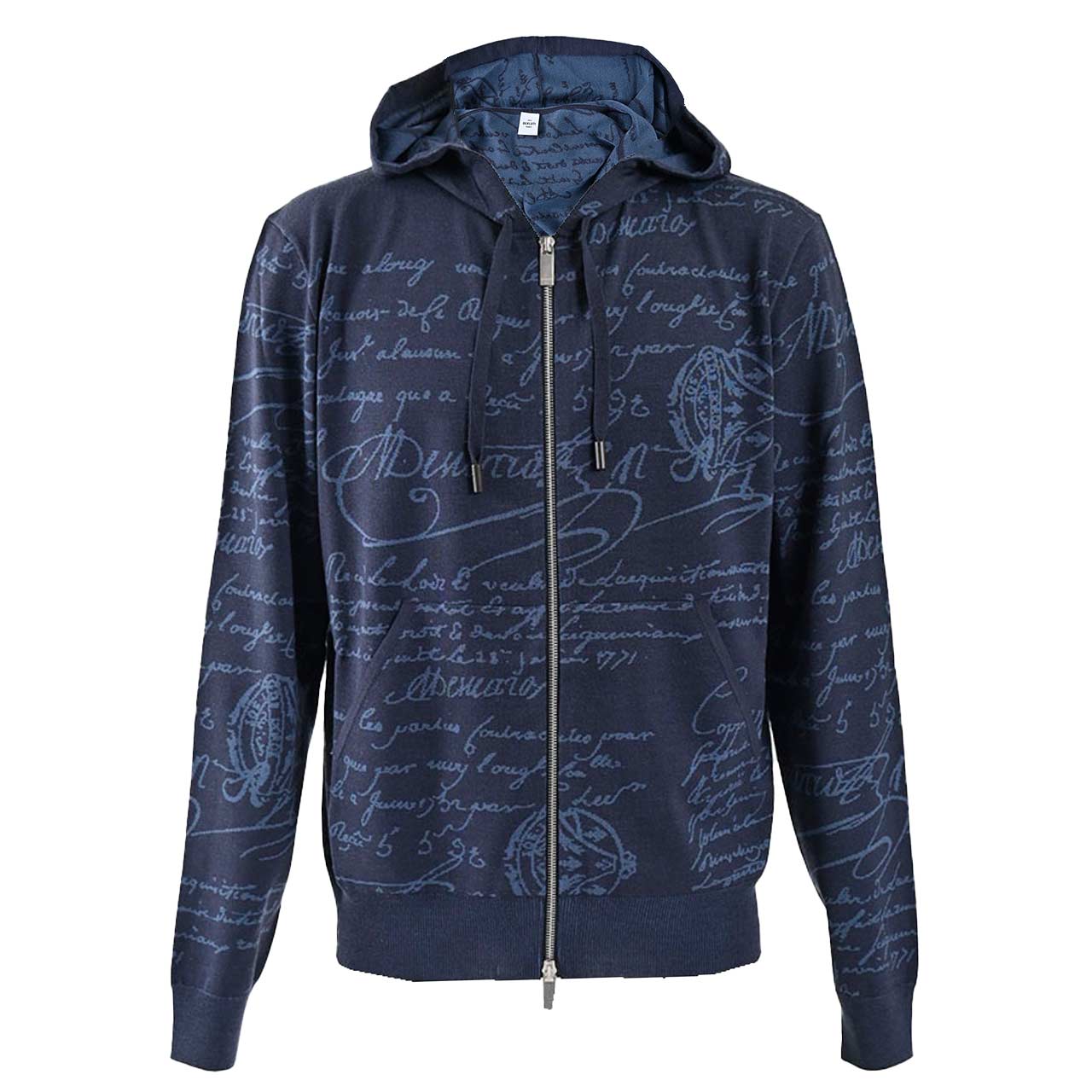 ベルルッティ BERLUTI ジップアップパーカー YWBG 47N KNITWEA R27KZL01 001 47N ネイビー メンズ 2024年秋冬新作 2024AW ギフト プレゼント