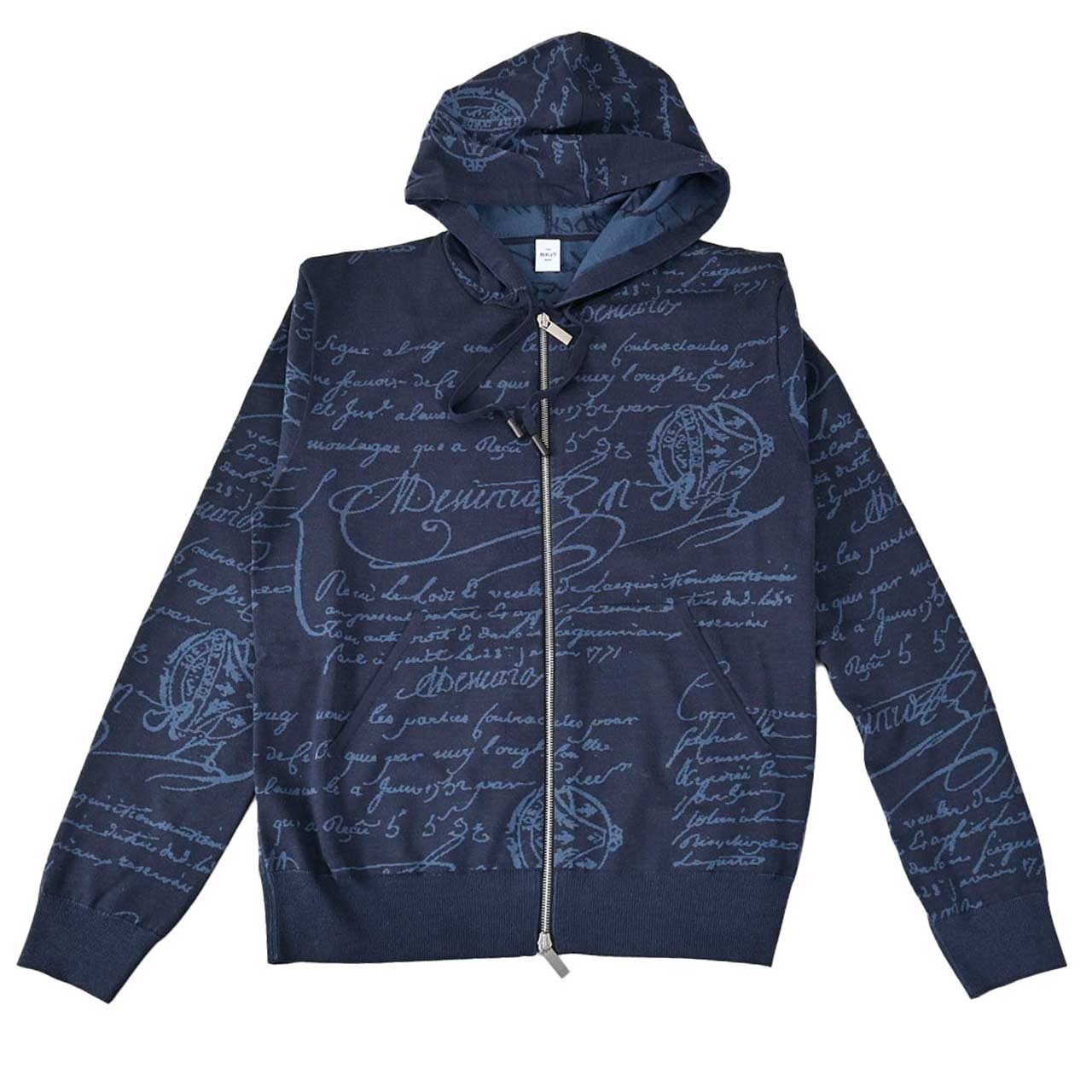 ベルルッティ BERLUTI ジップアップパーカー YWBG 47N KNITWEA R27KZL01 001 47N ネイビー メンズ 2024年秋冬新作 2024AW ギフト プレゼント