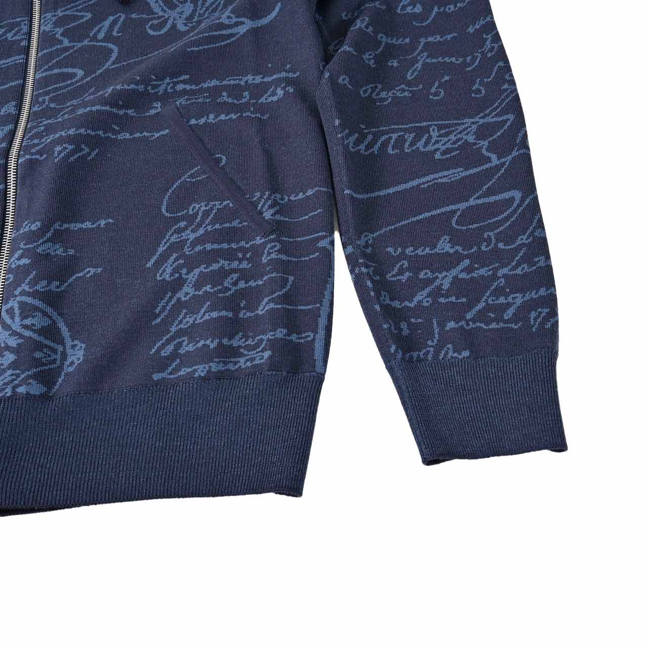 ベルルッティ BERLUTI ジップアップパーカー YWBG 47N KNITWEA R27KZL01 001 47N ネイビー メンズ 2024年秋冬新作 2024AW ギフト プレゼント