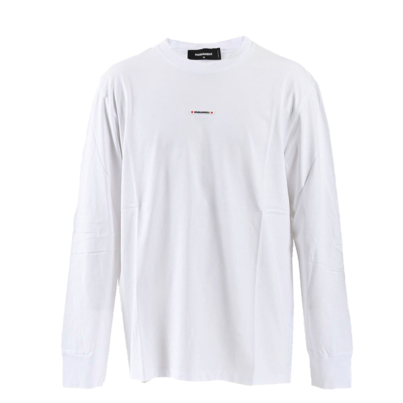 【期間限定SALE】 ディースクエアード DSQUARED2 クルーネック長袖Tシャツ S74GD1354 D20S020 Regular Fit Tee 100 ホワイト メンズ 2024年秋冬新作 2024AW