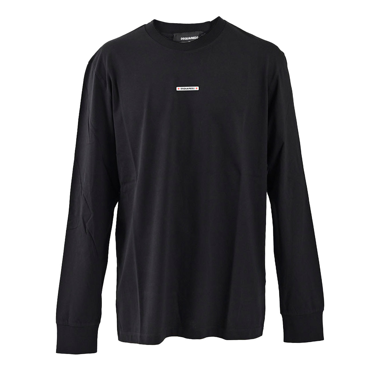 【期間限定SALE】 ディースクエアード DSQUARED2 クルーネック長袖Tシャツ S74GD1354 D20S020 Regular Fit Tee 900 ブラック メンズ 2024年秋冬新作 2024AW