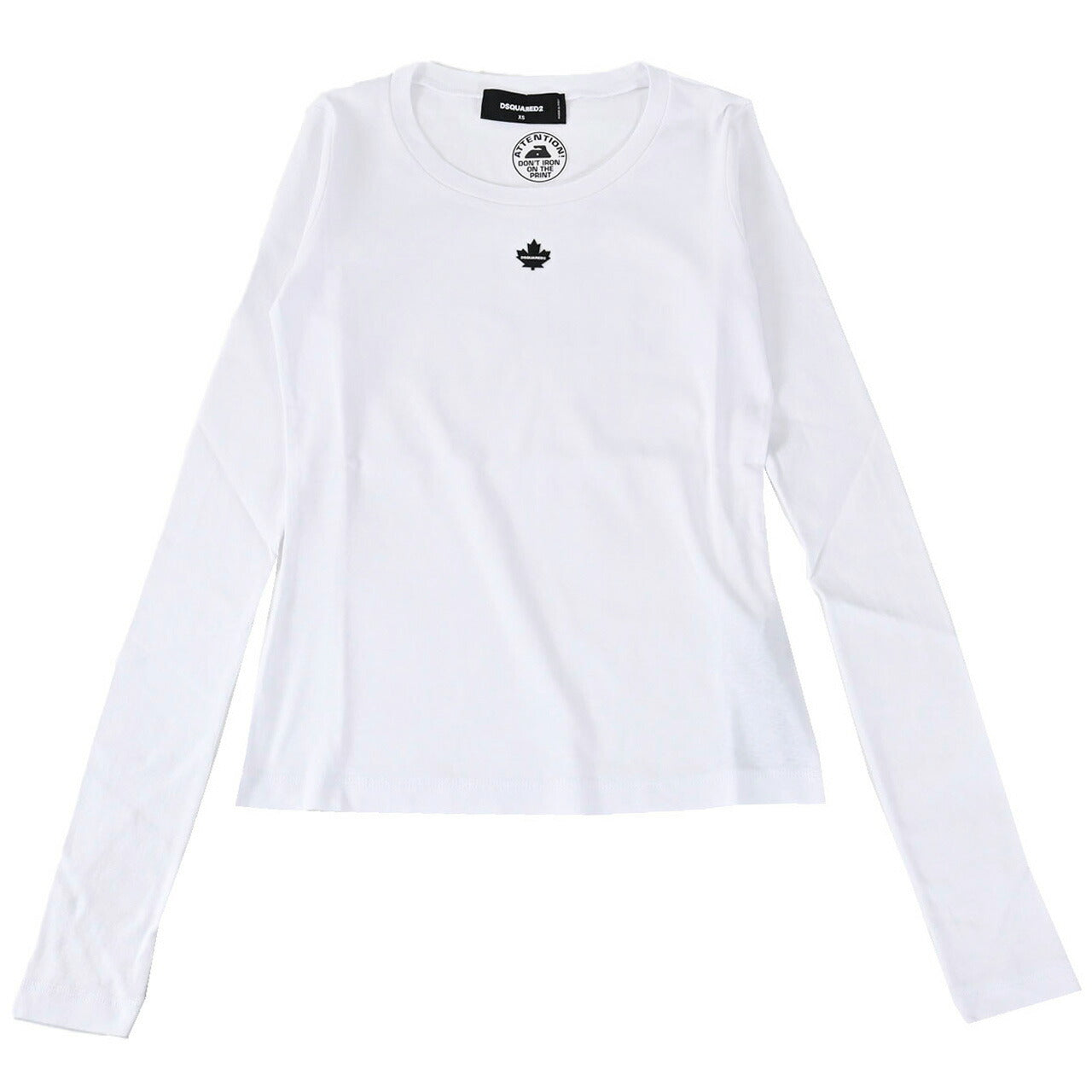 ディースクエアード DSQUARED2 クルーネック長袖Tシャツ S75GD0428 S23S010 Mini Fit Tee 100 ホワイト 2024AW 2024年秋冬新作 レディース 【プライスダウン】