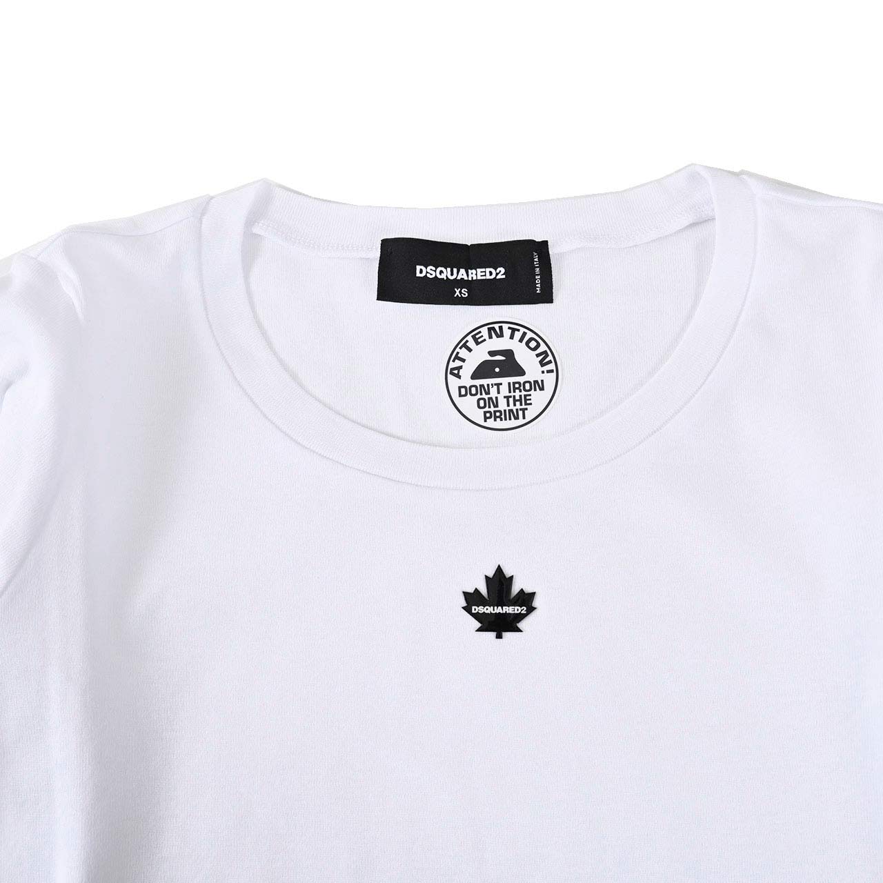 ディースクエアード DSQUARED2 クルーネック長袖Tシャツ S75GD0428 S23S010 Mini Fit Tee 100 ホワイト 2024AW 2024年秋冬新作 レディース 【プライスダウン】