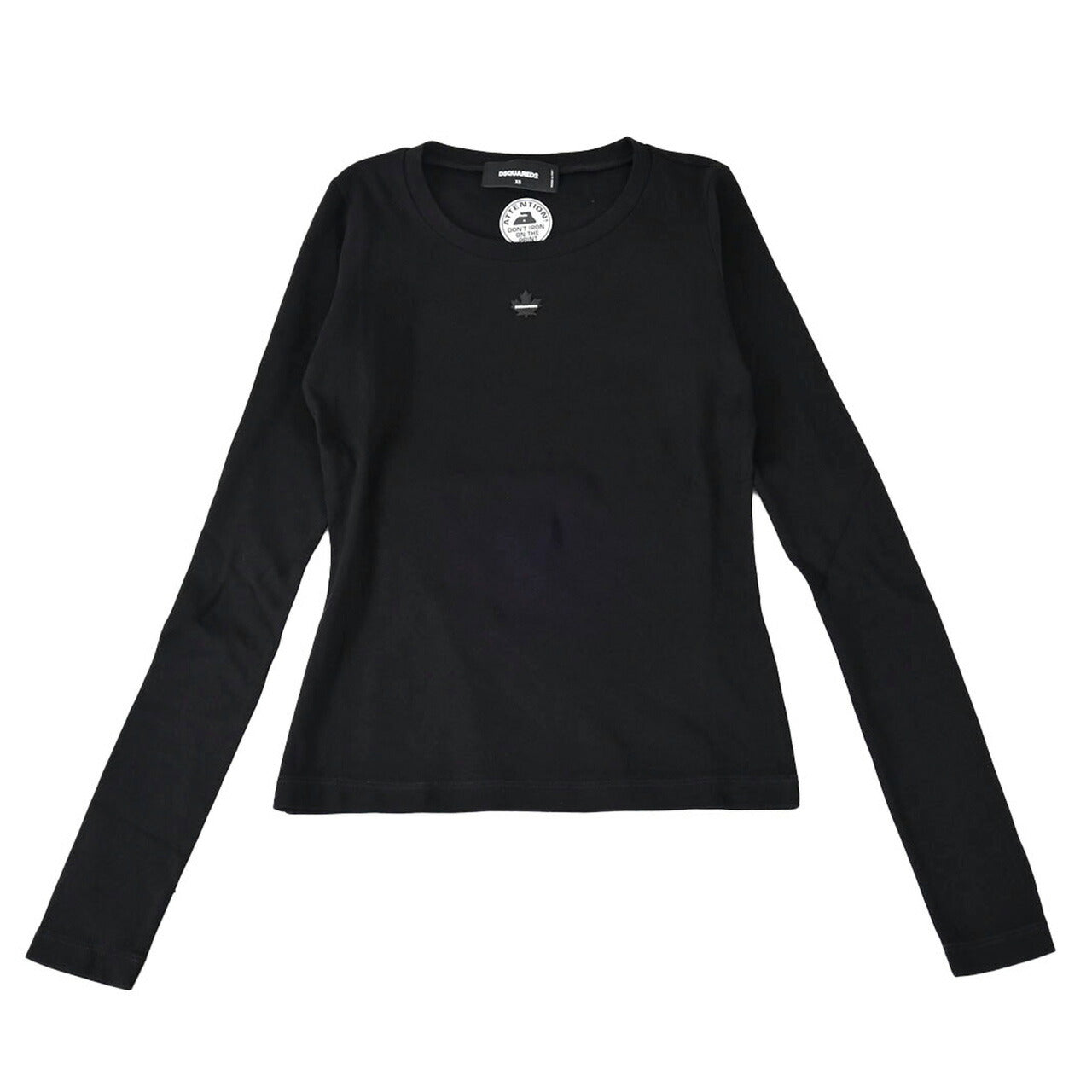 ディースクエアード DSQUARED2 クルーネック長袖Tシャツ S75GD0428 S23S010 Mini Fit Tee 900 ブラック 2024AW 2024年秋冬新作 レディース 【プライスダウン】