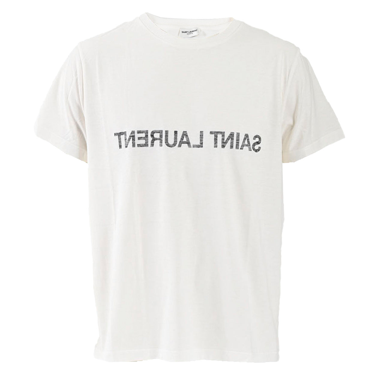 【36%OFF】 サンローラン Saint Laurent Tシャツ 663278 Y37AW 9744 ホワイト メンズ