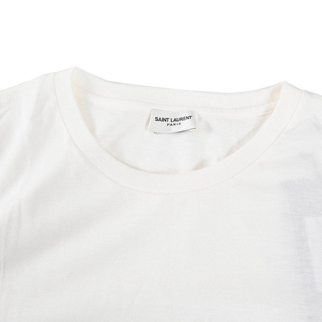 【36%OFF】 サンローラン Saint Laurent Tシャツ 663278 Y37AW 9744 ホワイト メンズ